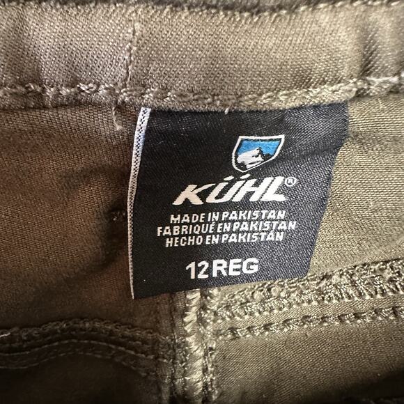 Kuhl Cargo Pants Womens 12 Reg Olive Green Kultivatr Kargo Crop Relaxed‎ Outdoor - Picture 3 of 6